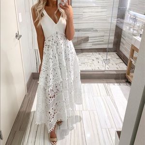 Above And Beyond White Maxi Dress